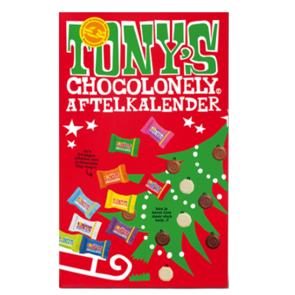 Tony's Chocolonely Kerst Aftelkalender - Adventkalender | Chocolade ...